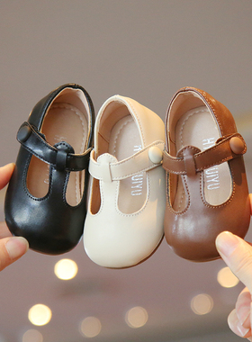 春秋季女宝宝鞋子0一1-3岁小童公主单鞋婴儿小皮鞋防滑软底学步鞋