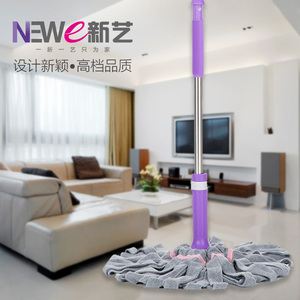 新艺自拧水拖把旋转免手洗干湿两用老式手拧布条懒人家用一拖净拖