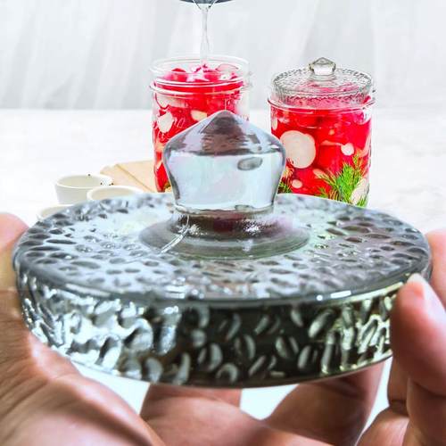 无铅玻璃压菜石泡菜压重块加厚重