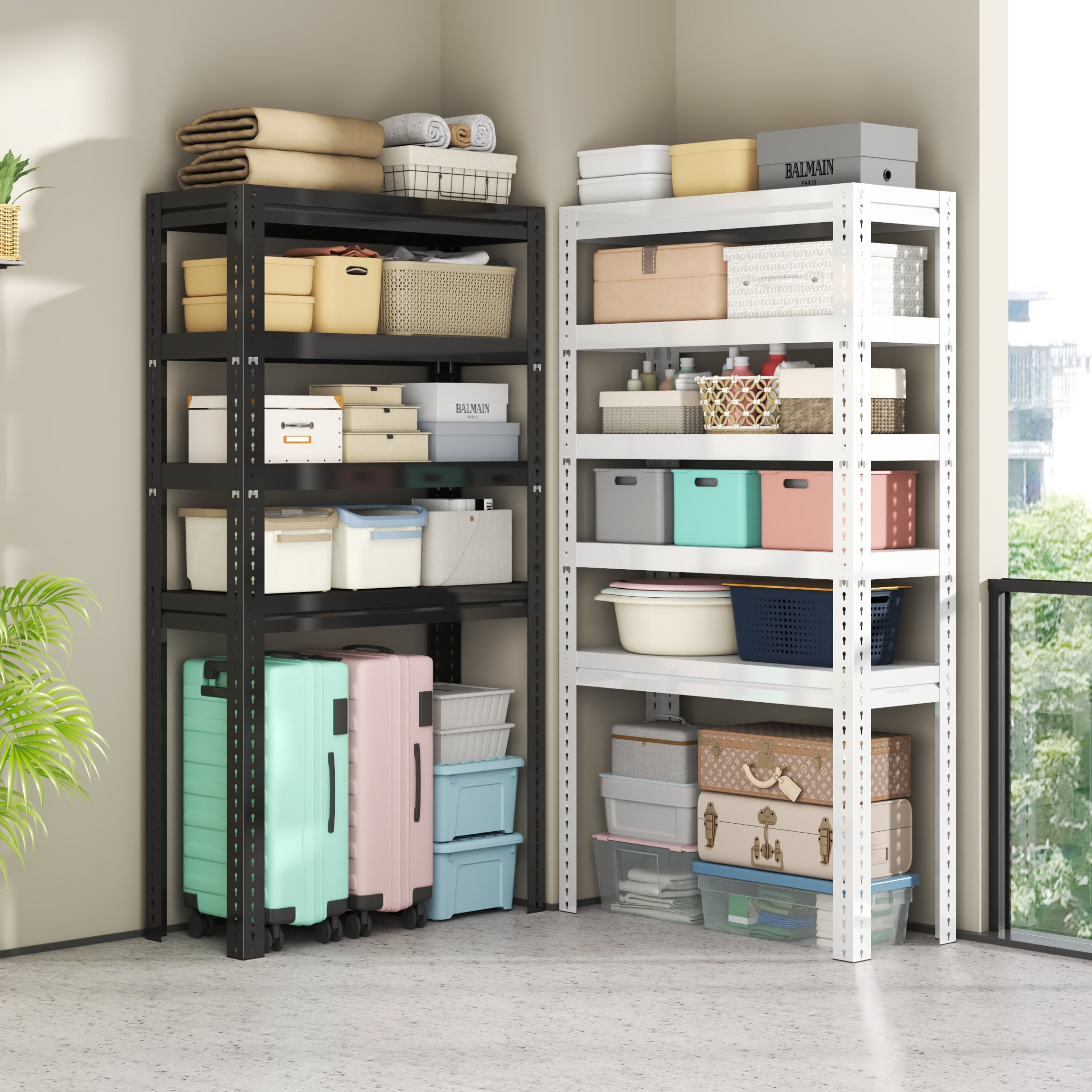 层板货架置物架落地多层展示架储物铁架家用组合仓库阳台超市收纳,商业/办公家具,仓储货架,淘宝优惠券,粉丝福利购,淘宝优惠卷