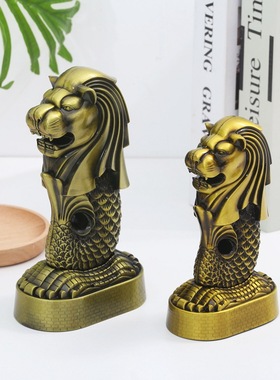 鱼尾狮模型摆件新加坡旅游纪念品酒柜客厅2025新款电视柜上装饰品