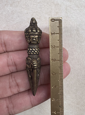 藏式复古尼泊尔普巴金刚金刚杵吊坠金刚撅杵挂件配饰男女款佛饰品