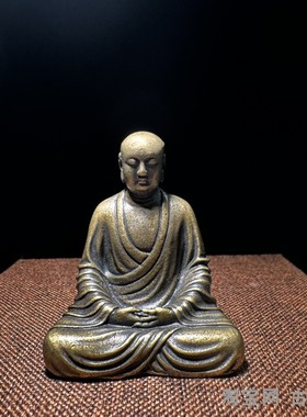 实心小号随身口袋佛黄铜复古