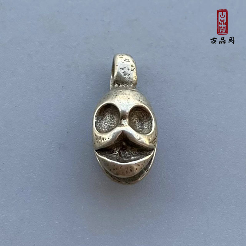 藏式复古白铜尸陀林主卡子侧挂配饰文玩佛珠手串记数配饰挂件批发
