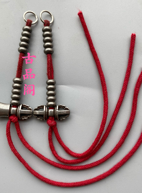 藏式寒铁手工天铁托甲金刚铃杵佛珠记数侧挂吊坠文玩星月金刚挂件
