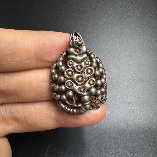 寒铁莲师火焰九头铁蝎子天铁藏式吊坠饰品配饰手工密宗金刚杵法器