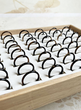 极细！天然玛瑙玉石不掉色戒指男女款轻奢高级感2025新款素圈指环