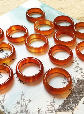 天然橘红色素圈食指国风气质时尚