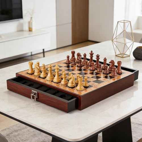 ABEWAY实木钢琴漆国际象棋比赛