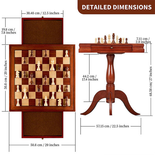 国际象棋实木桌高端对弈棋盘