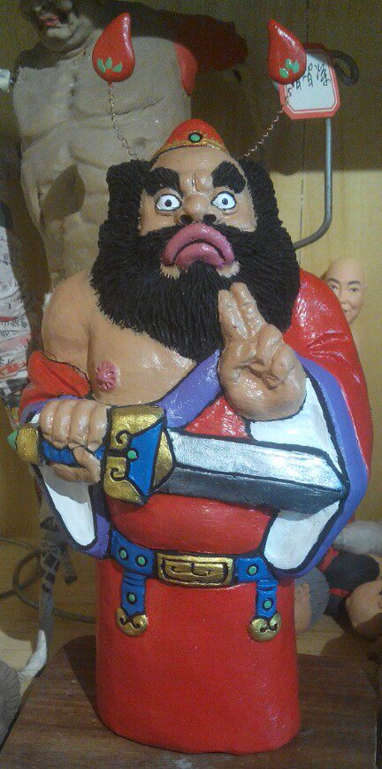 tradition Colorful Mud dog characteristic Clay Zhong Kui tradition colour Figurines Pure handwork characteristic giftin the Arts and crafts , Folk arts and crafts Features , Figurines/Clay/Miansu  category - from Buy2taobao.com to provide professional Taobao agent buy service