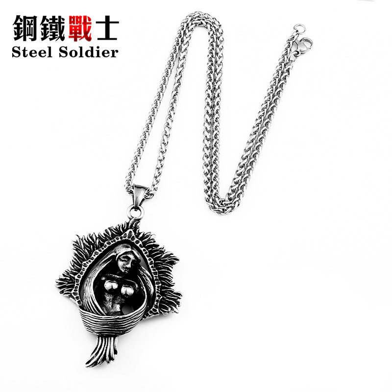 Retro jewelry Refinement mermaid Stainless steel Pendant man Europe and America Pendant Pendantin the Accessories/Fashion Jewelry, Pendant/Pendant  category - from Buy2taobao.com to provide professional Taobao agent buy service