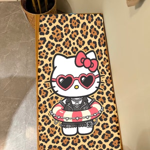 可爱豹纹卡通猫咪浴巾女生运动吸水速干擦汗隔脏洗澡毛巾可以定制
