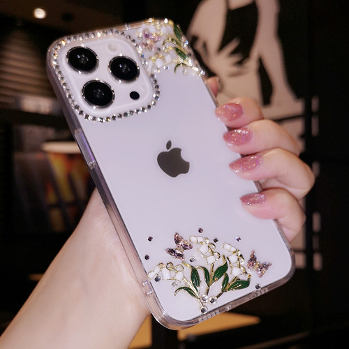 苹果iPhone17pro手机壳水钻透明