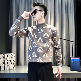 休闲修身小版型S号XS那秋冬新款男士毛衣打底针织衫修身内搭保暖s