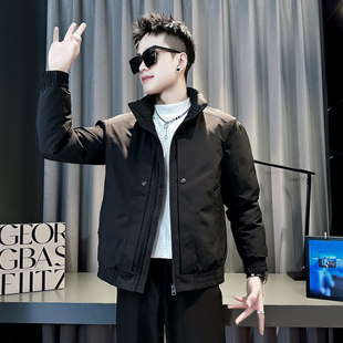 棉衣外套棉服袄 加厚设计男士 社会小伙S号XS加小码 155简约休闲冬装