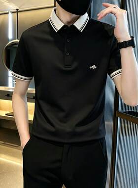 休闲XS加小码S小号矮小个子男2026夏季短袖T恤刺绣翻领Polo衫修身