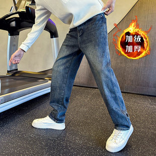 秋冬小码 26码 155男士 牛仔长裤 27号休闲s 高品质修身 加绒加厚牛仔裤