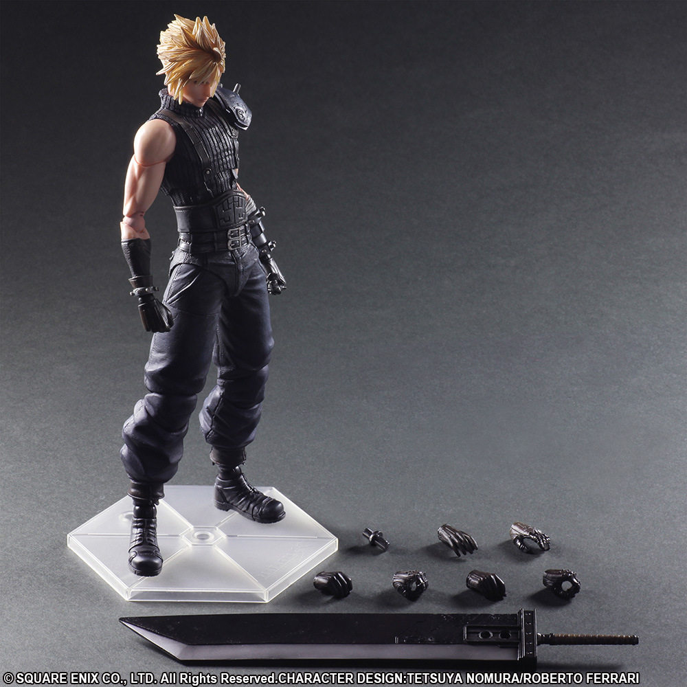 酷玩动漫手办 Play Arts 重制版 PA改 2代克劳德 斯特莱夫 手办