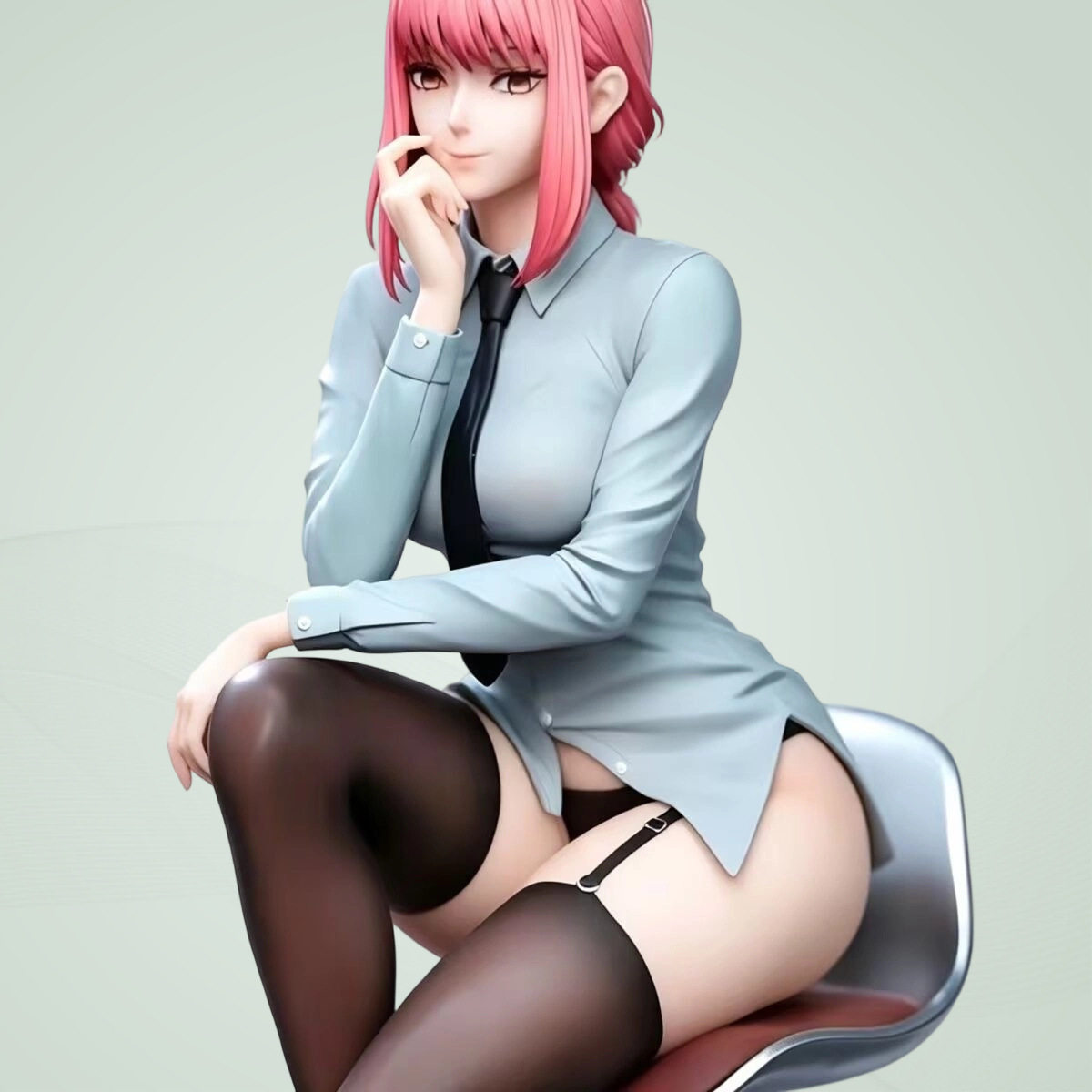 链锯人美少女二次元手办摆件 玛奇玛坐姿支配恶魔动漫手办模型