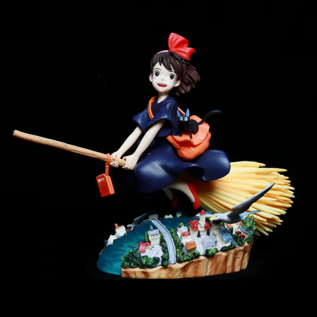 魔女宅急便 扫帚小魔女 动画角色 机箱桌面公仔摆件模型盒装手办