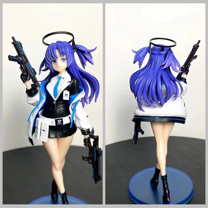 游戏周边 二次元美少女 早濑优香 二星学生 双持冲锋枪  盒装手办