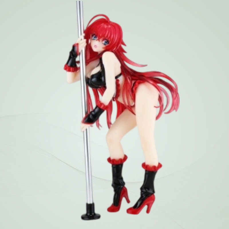 美少女恶魔高校D×D手办摆件 莉雅丝黑色钢管舞女郎动漫手办模型