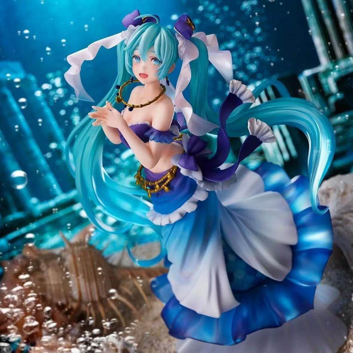 初音未来手办 初音美人鱼 动漫周边二次元美少女战士模型景品摆件