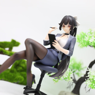 游戏周边 碧蓝航线 高雄 秘书 坐姿 舰娘 二次元少女摆件盒装手办