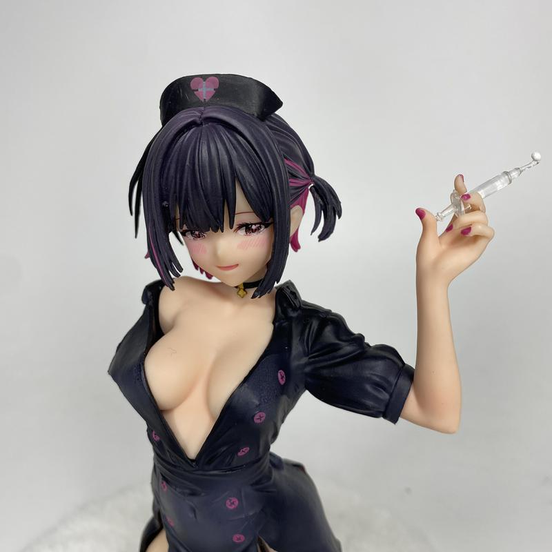 优质版白雪恋护士动漫模型短发跪姿美少女手办周边GK雕像摆件礼物