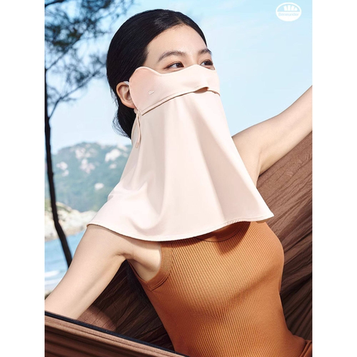 蕉下腮红护颈防晒口罩开车骑行