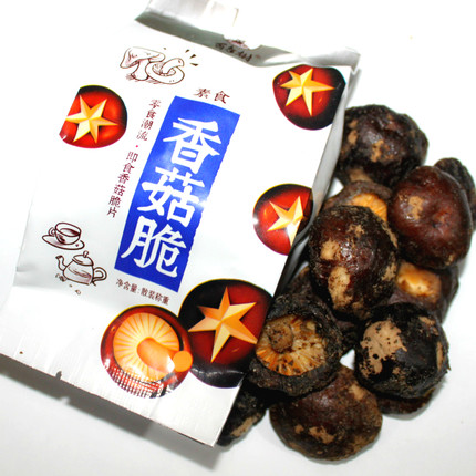 百年树香菇脆即食脆香菇冻干香菇干脆片500g称重果蔬干零食