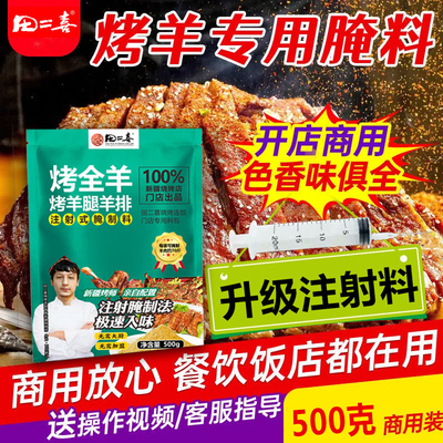 新疆烤羊肉串羊排羊腿腌料烤全羊注射料腌制料烧烤调料
