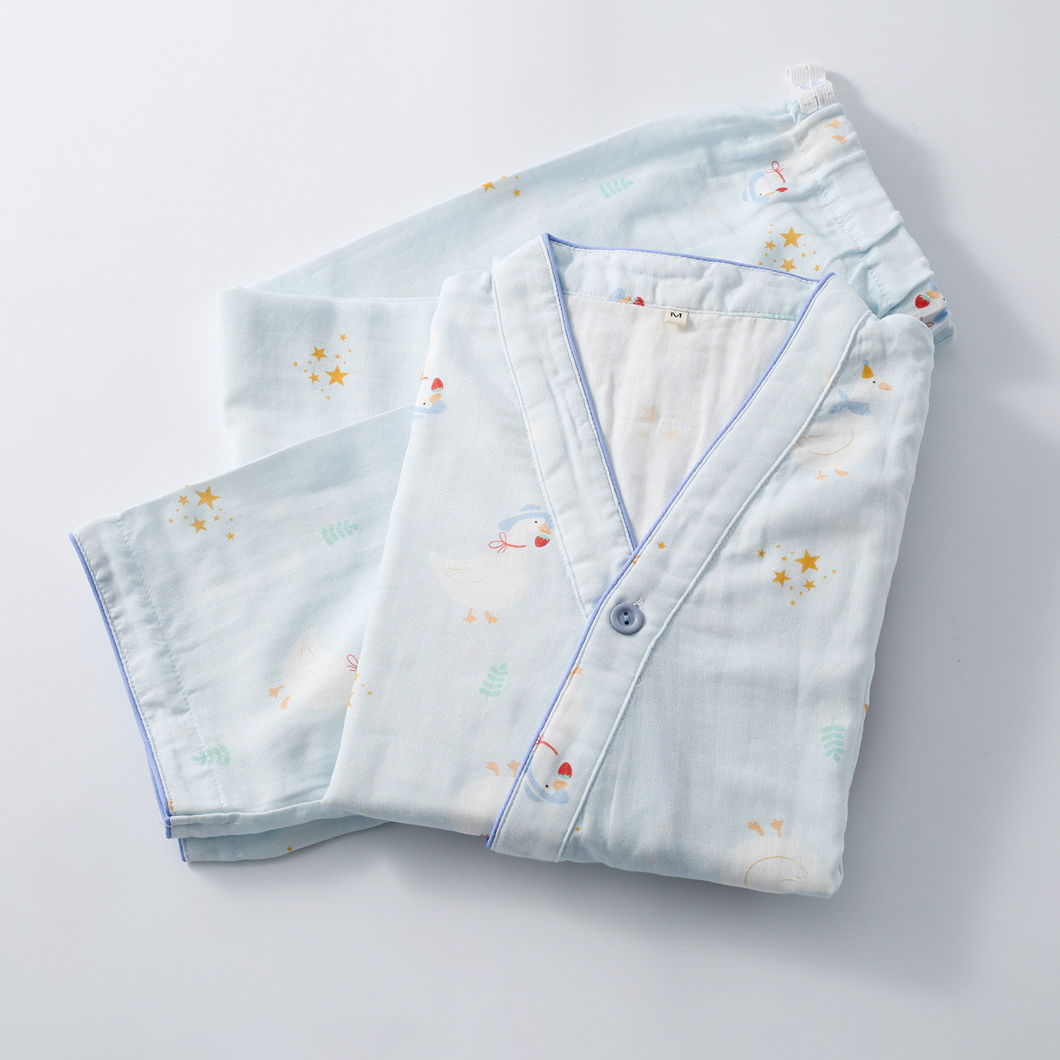卡通和服孕妇睡衣女春秋夏季纯棉家居服套装