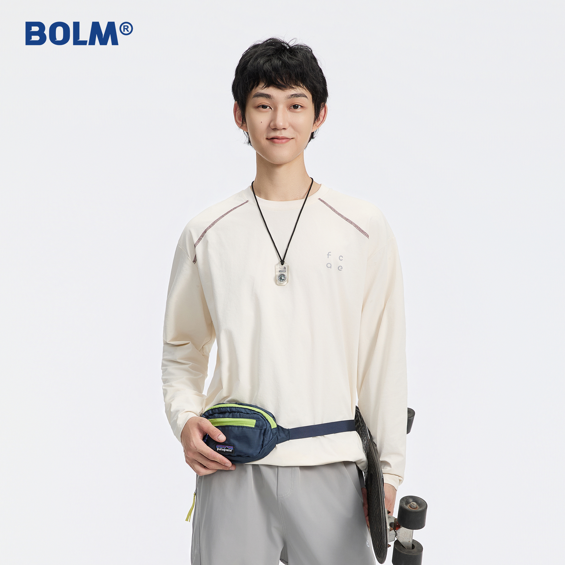 BOLM秋季新款日系运动长袖T恤