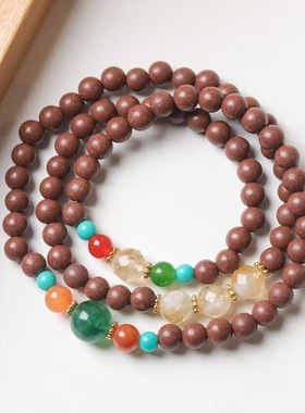 合香珠DIY璀璨款手链 规格6MM男女复古文玩念珠首饰珠串厂家批发