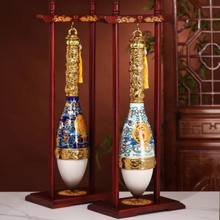 新中式工艺品摆件景德镇陶瓷酒瓶3.5斤装大手笔藏酒坛密封酒壶