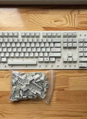 CHERRY G80-3000 3494 白色PBT 黑色POM键帽 樱桃原厂键帽