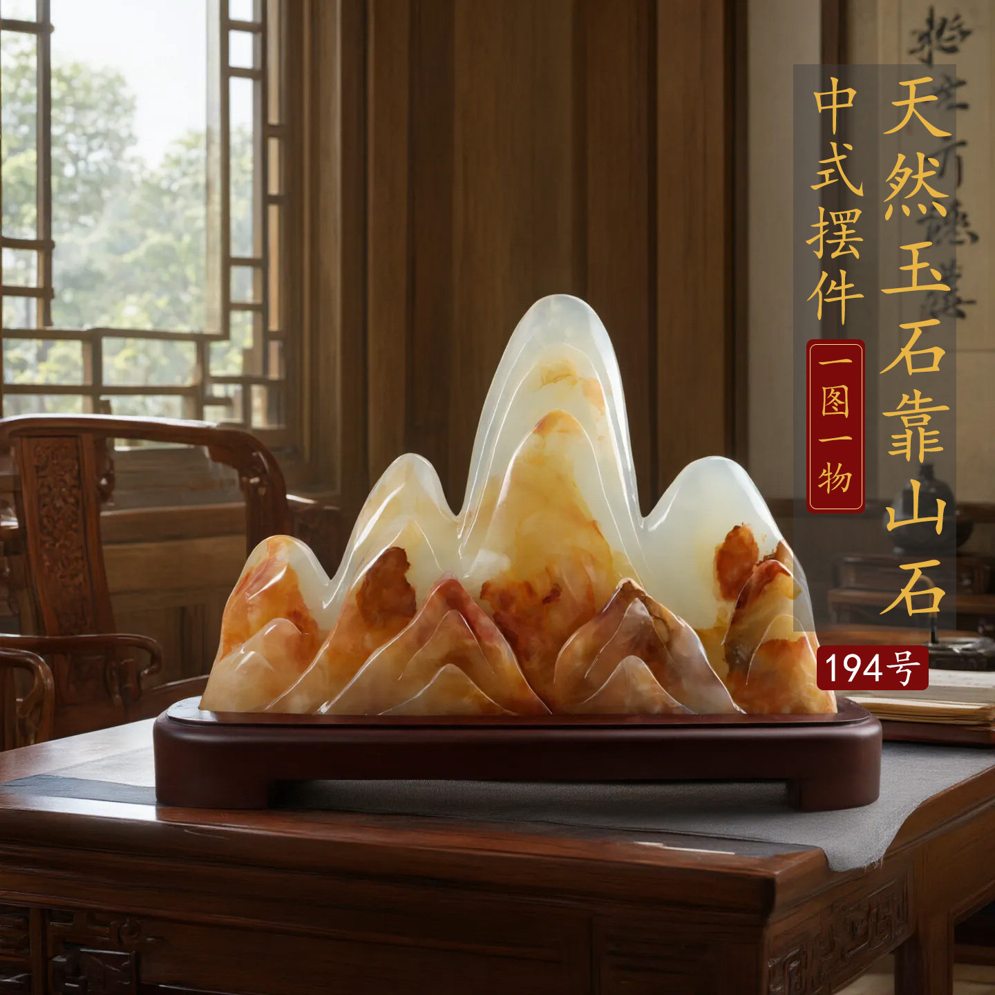 天然原石石敢当禅意现代奇石摆件石头摆件礼品礼物商业靠山石