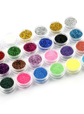 美甲细粉粉幻彩渐变闪粉镭射粉滴胶亮片细粉金葱光疗指甲美容饰品