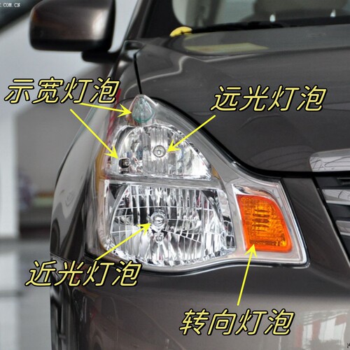 适用于09-12款经典轩逸近光远光灯泡转向灯示宽灯雾灯双闪双跳灯