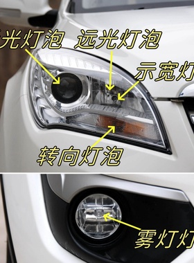 适用于12-16款长安CS35远光灯近光灯泡示宽转向灯泡双闪前雾灯泡
