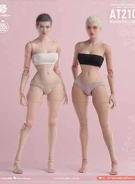 Worldbox 1/6 女兵人 女素体 蜂腰版 AT210 白肤色浅麦色人偶现货