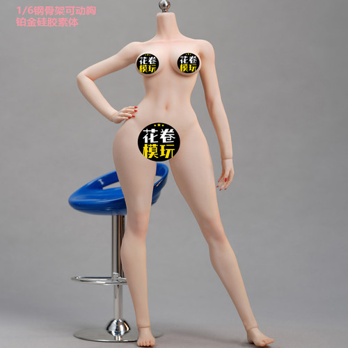 预售 定金 I8TOYS 1/6兵人钢骨铂金包胶素体 萌 可动胸 I8-FB-002
