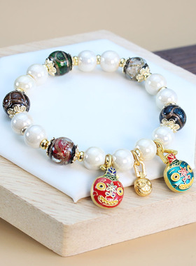 女款香灰琉璃手串手工原创设计