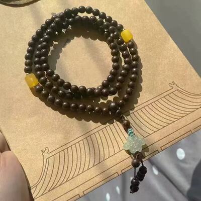 女款DIY6mm小叶紫檀简约大气