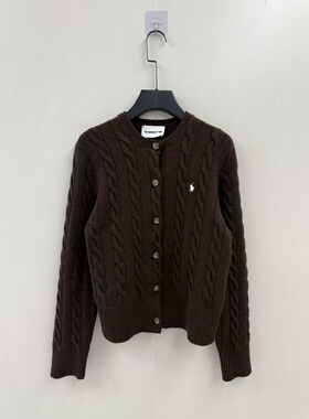 DANN南油买手店时髦小众罗马刺绣设计羊毛针织开衫毛衣外套女百搭