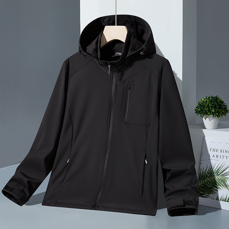 运动外套男2025春季单冲防风防泼水冲锋开衫风衣跑步上衣