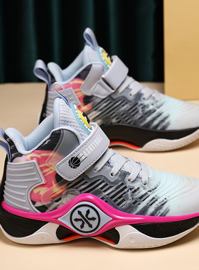 新款实战篮球鞋中大童运动跑步球鞋男款学生2025夜光透气潮鞋女款