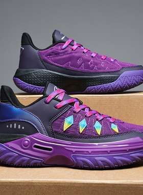 桀骜2代|低帮实战篮球鞋男2025新款防滑耐磨减震学生运动鞋青少年